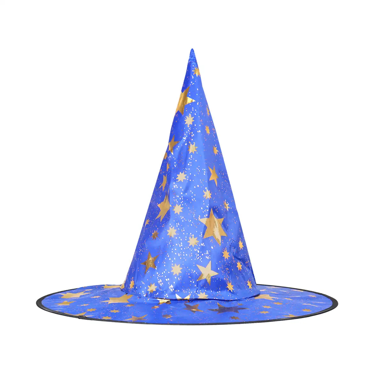 Sombrero de Bruja, Disfraz, Diseño Estrellas, Color Azul