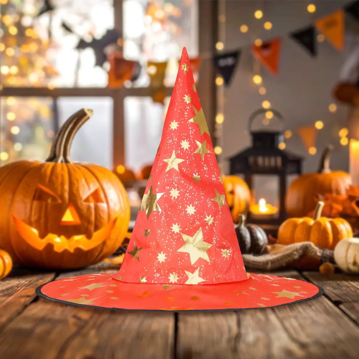 Sombrero de Bruja, Disfraz, Diseño Estrellas