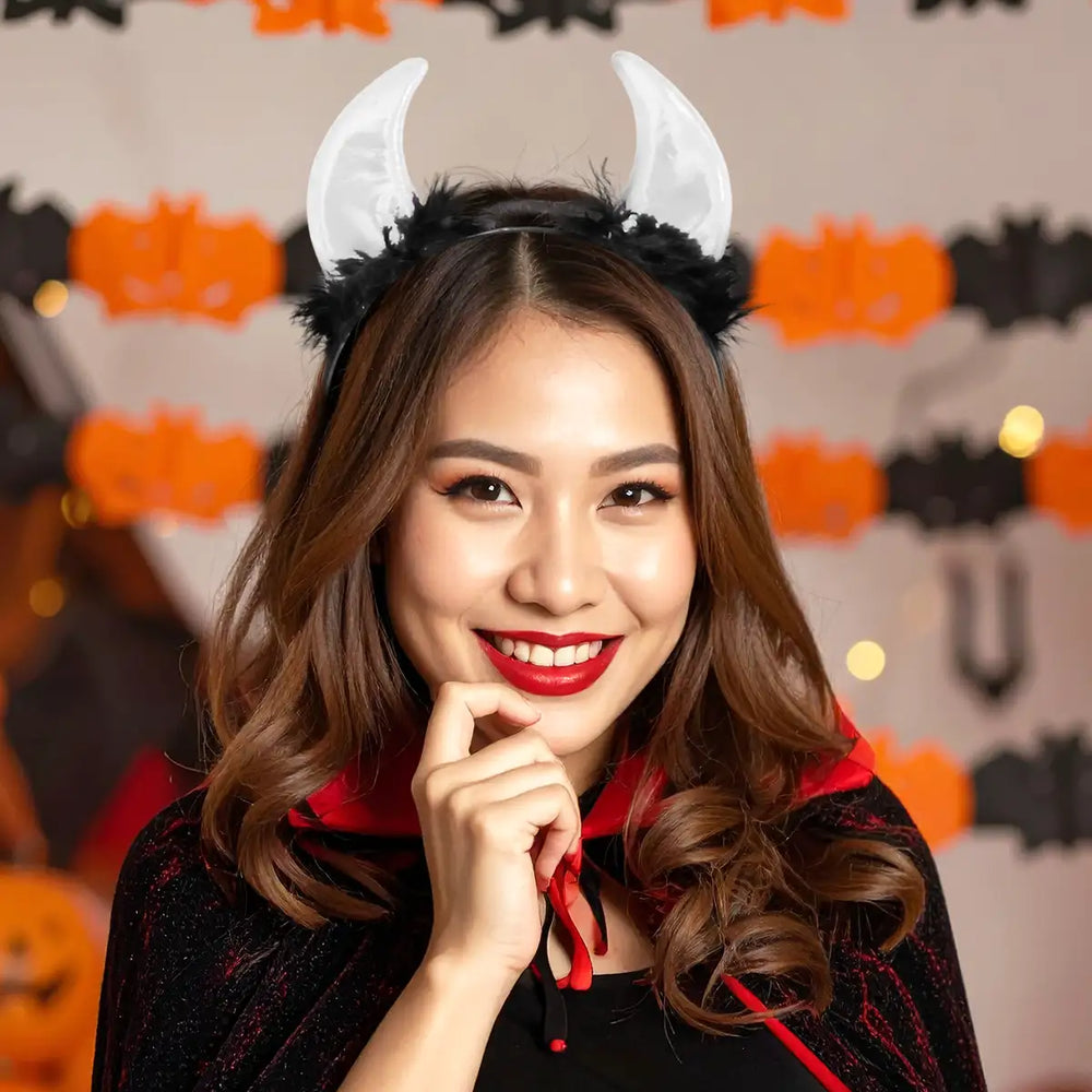 Cuernos de Diablo, Diadema, Color Plata