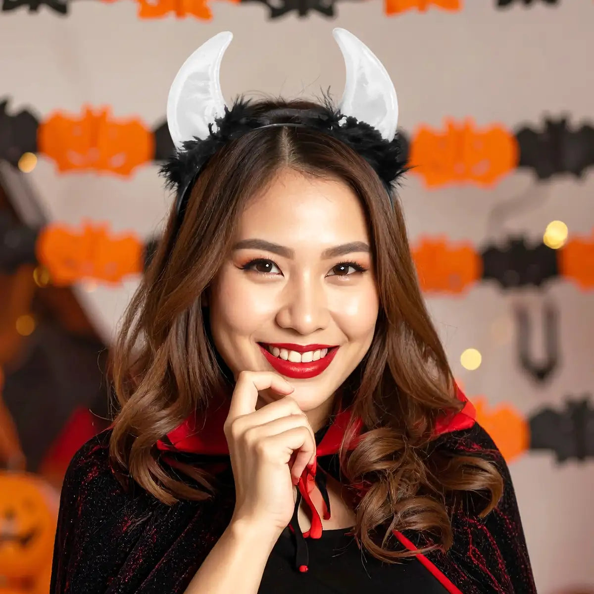 Cuernos de Diablo, Diadema, Color Plata