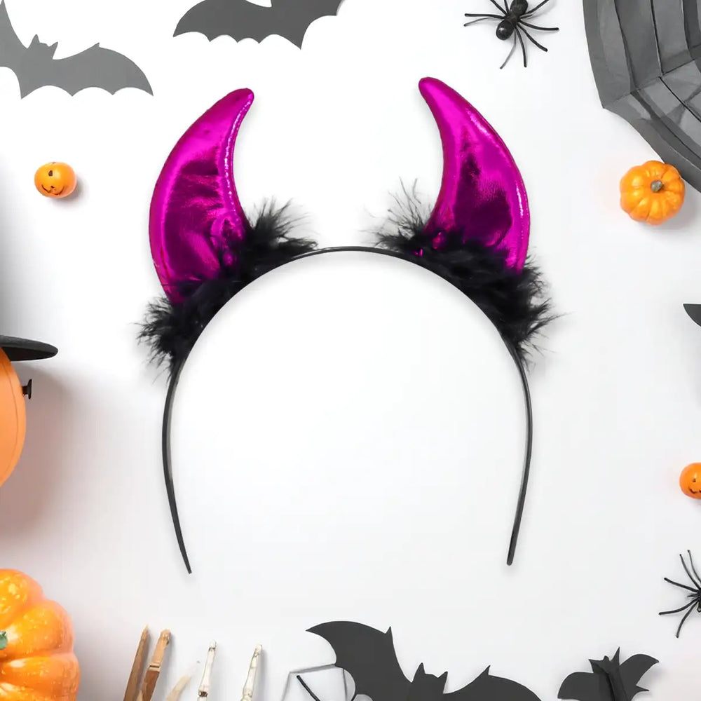 Cuernos de Diablo, Diadema, Color Rosa