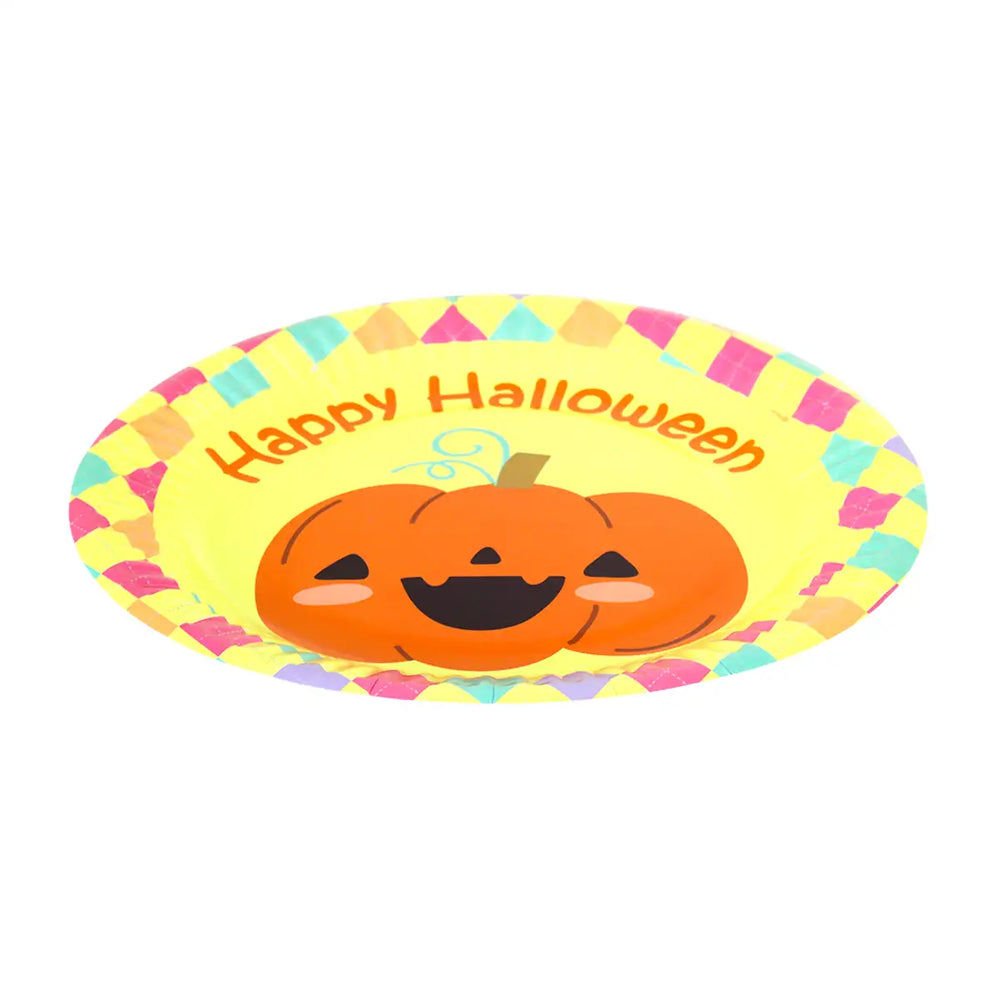 "Happy Halloween", Platos de Papel, 8 pzas