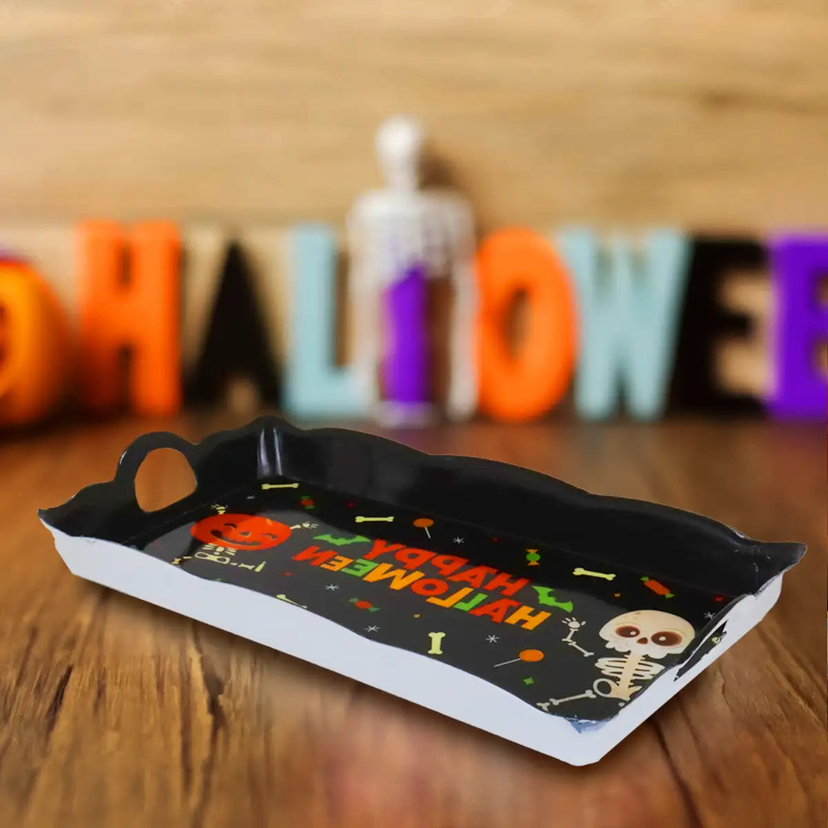 Charola, Halloween, Color Negro