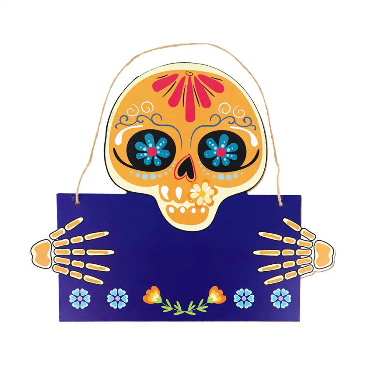 Calavera, Letrero de MDF, Colores