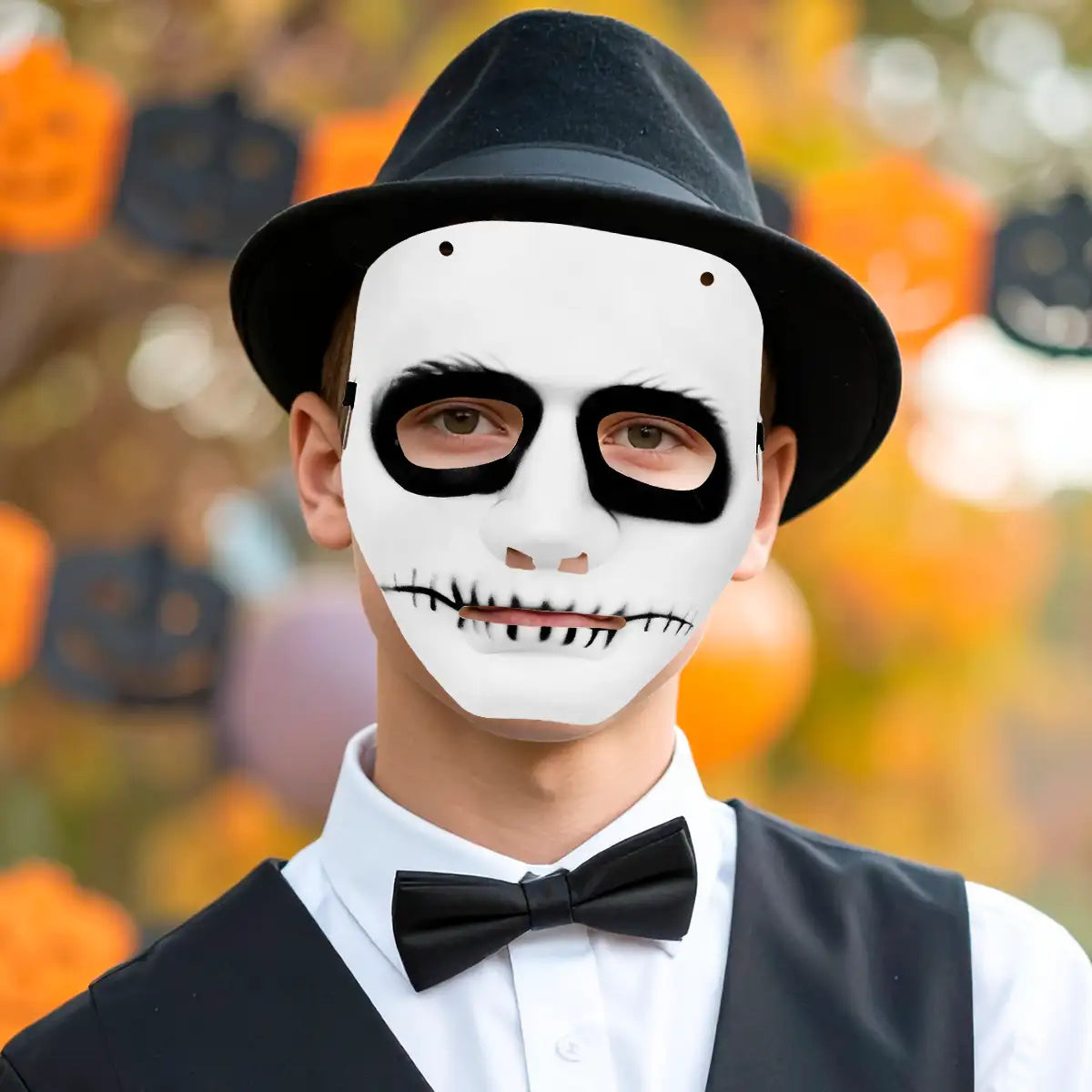 Máscara, Color Blanco, Disfraz de Halloween