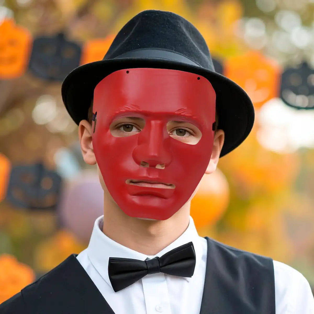 Máscara Color Rojo, Disfraz de Halloween