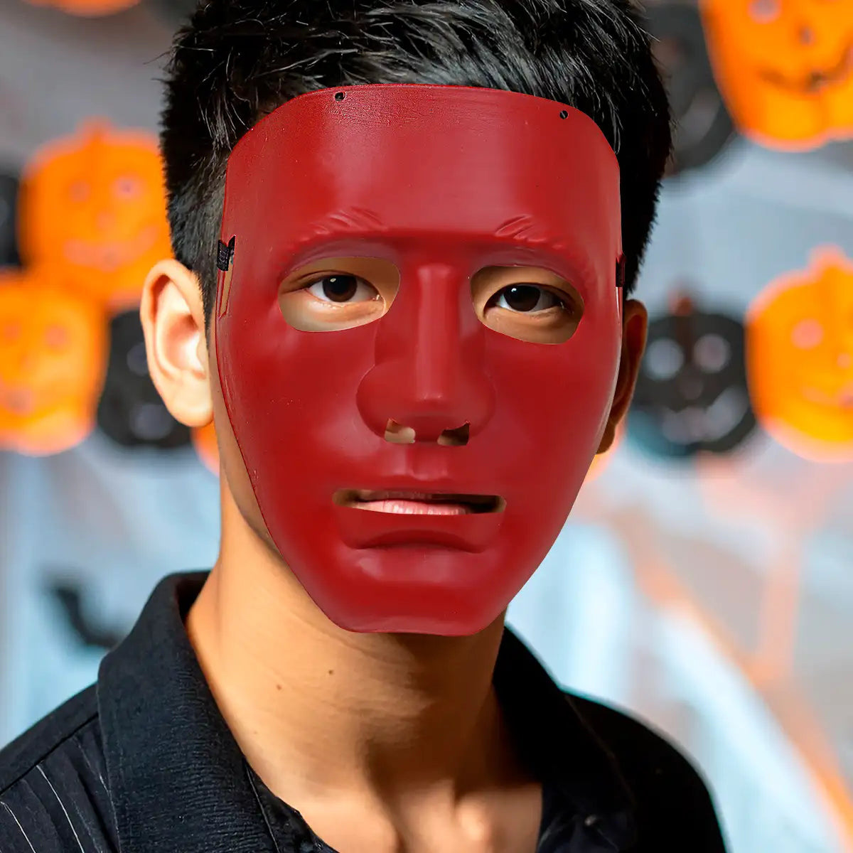 Máscara Color Rojo, Disfraz de Halloween