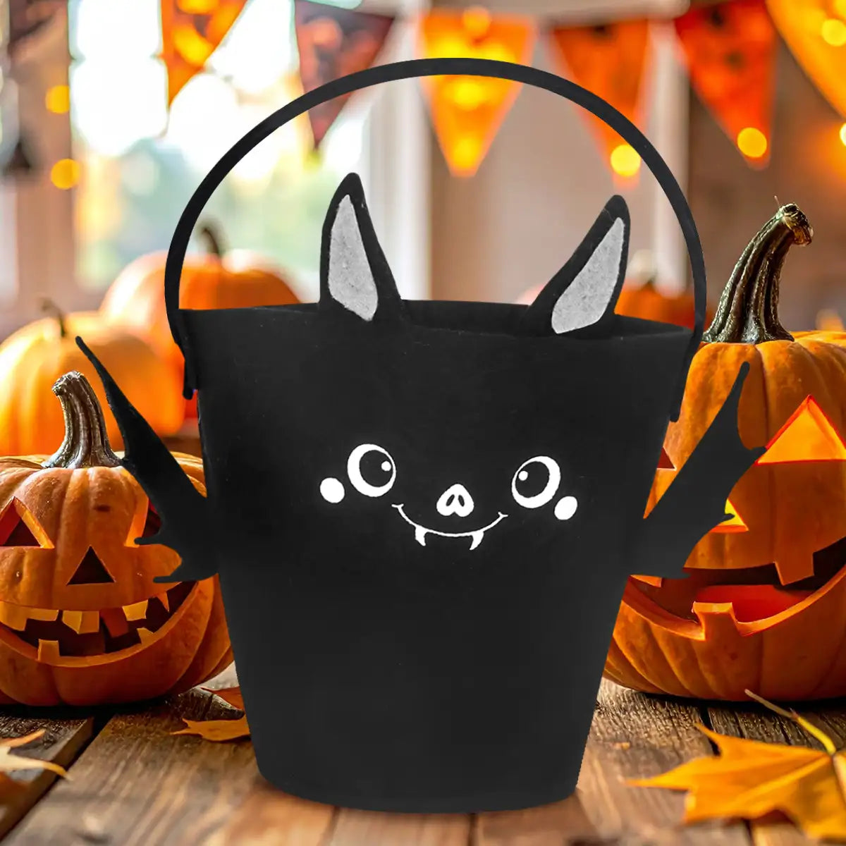 Cubeta de Fieltro para Dulces, Gato