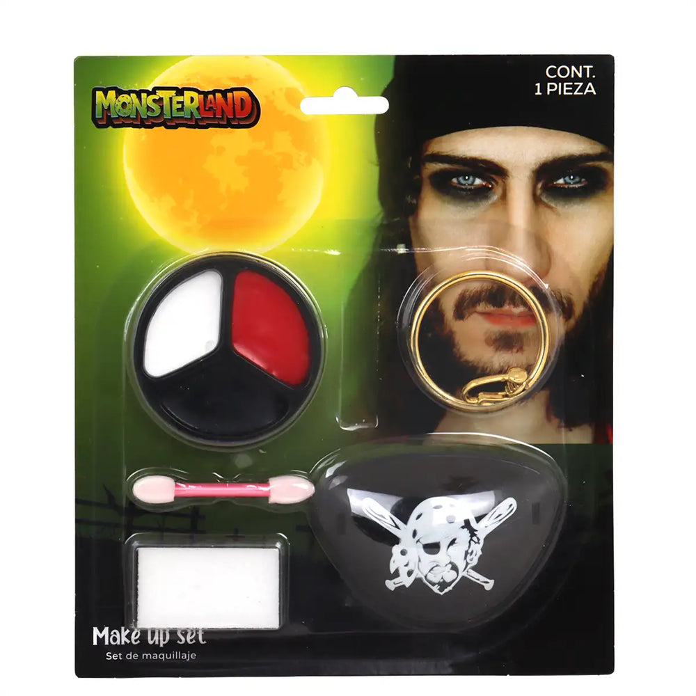 Pirata, Set de Maquillaje para Disfraz