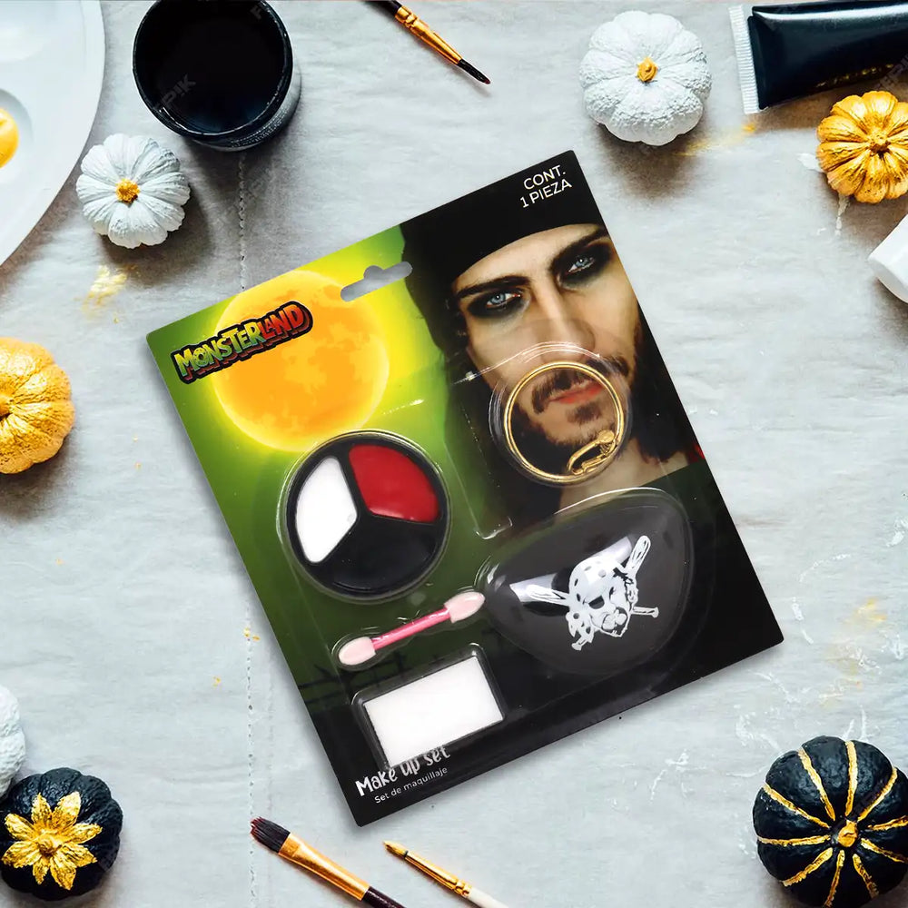 Pirata, Set de Maquillaje para Disfraz