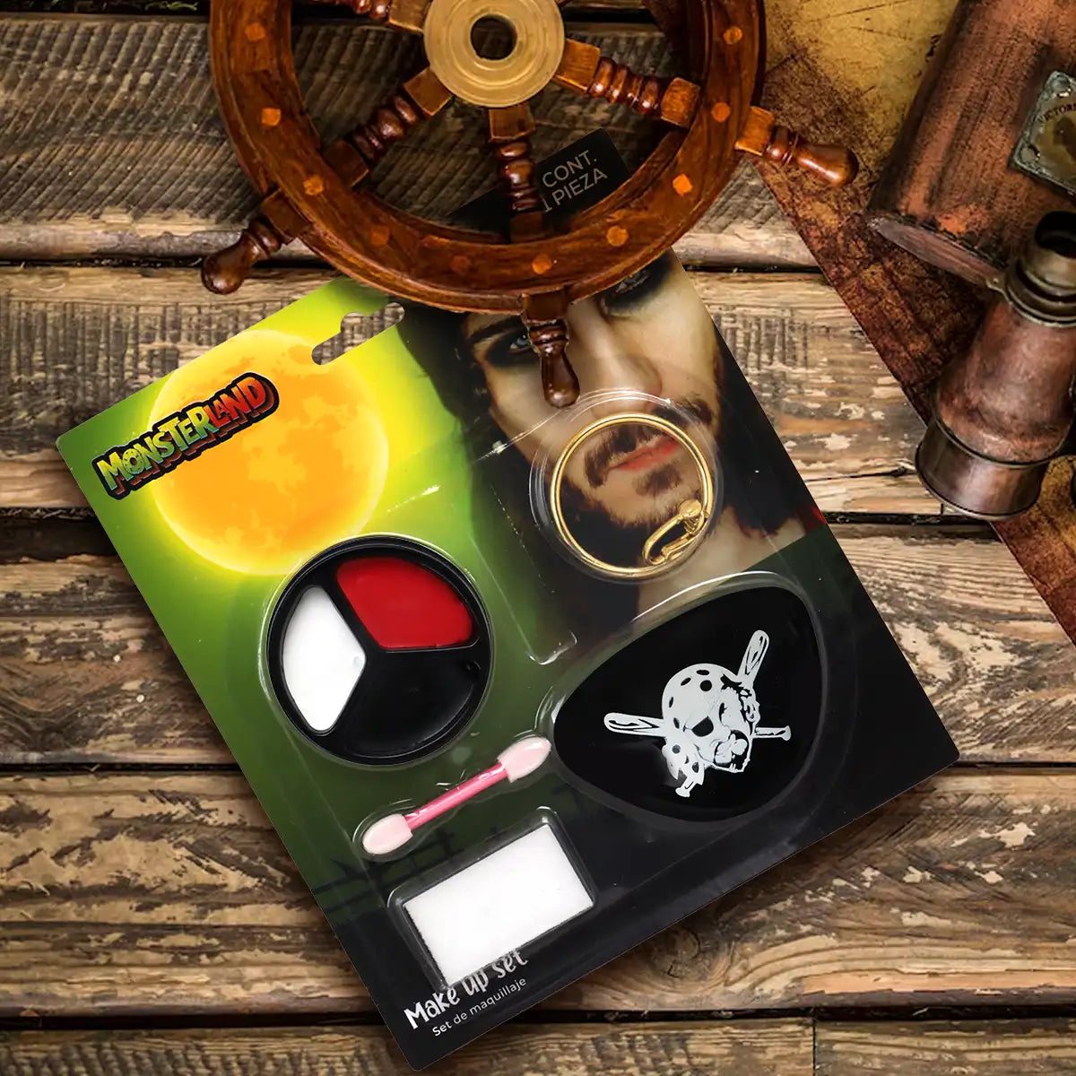 Pirata, Set de Maquillaje para Disfraz