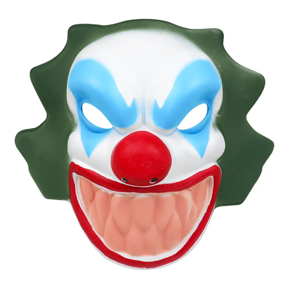 Máscara Payaso, Cabello Verde, Disfraz de Halloween