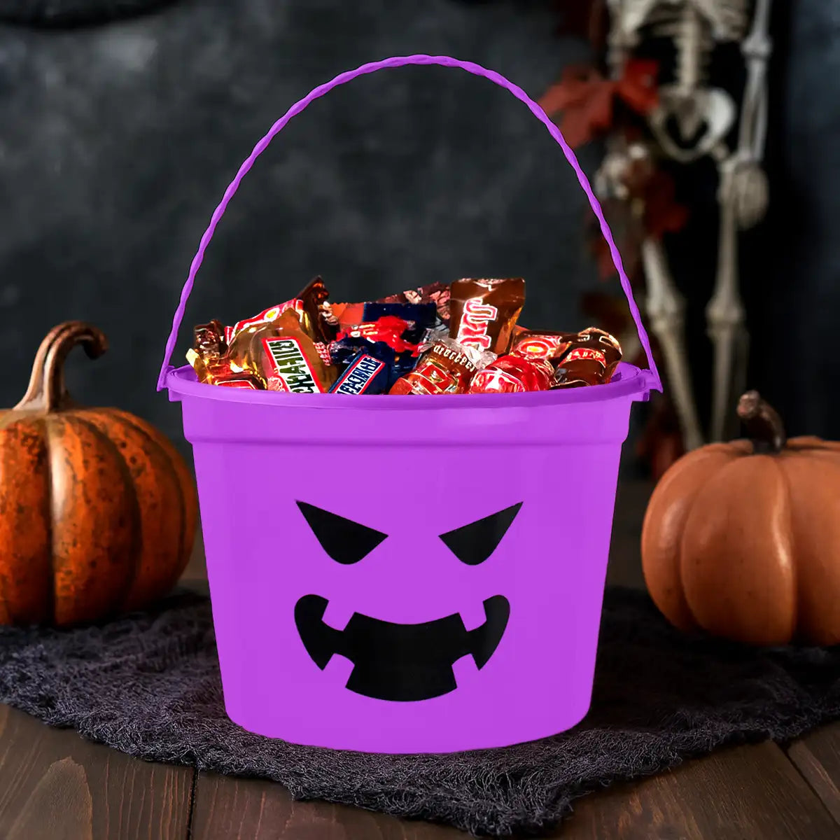 Cubeta de Plástico para Dulces, Color Morado