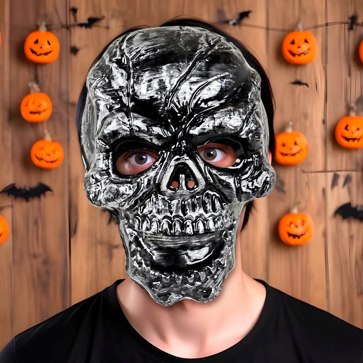 Máscara, Color Plata, Disfraz de Halloween