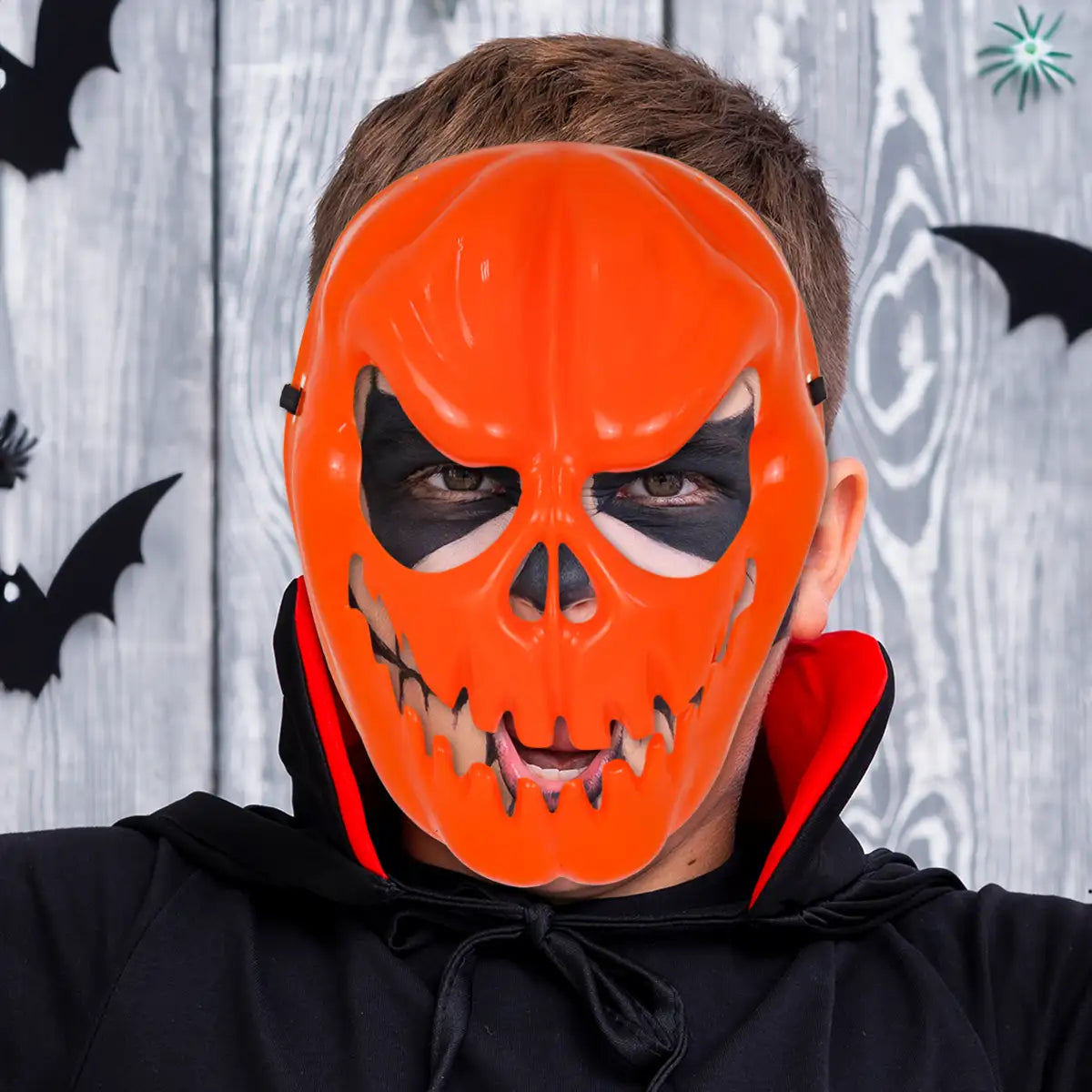 Máscara, Color Naranja, Disfraz de Halloween