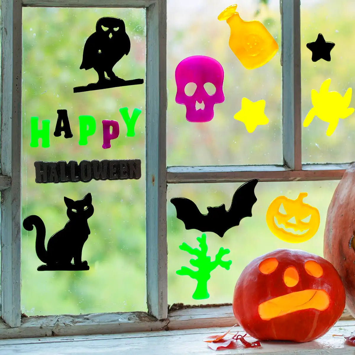 Happy Halloween, Colores, Gel Clings