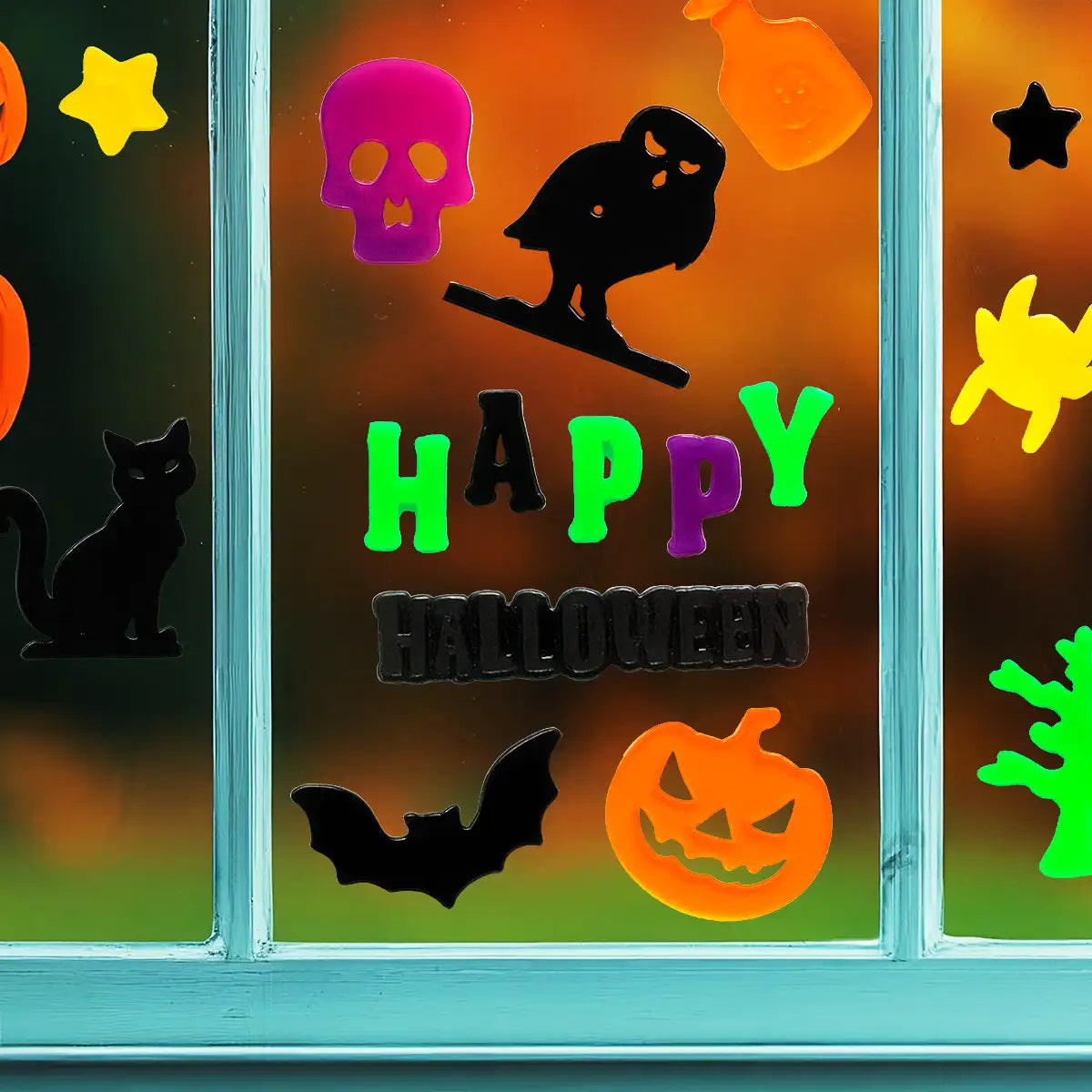 Happy Halloween, Colores, Gel Clings