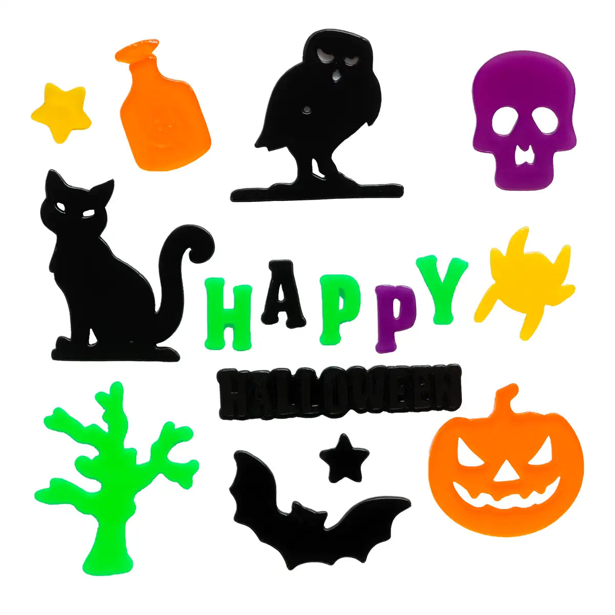 Happy Halloween, Colores, Gel Clings