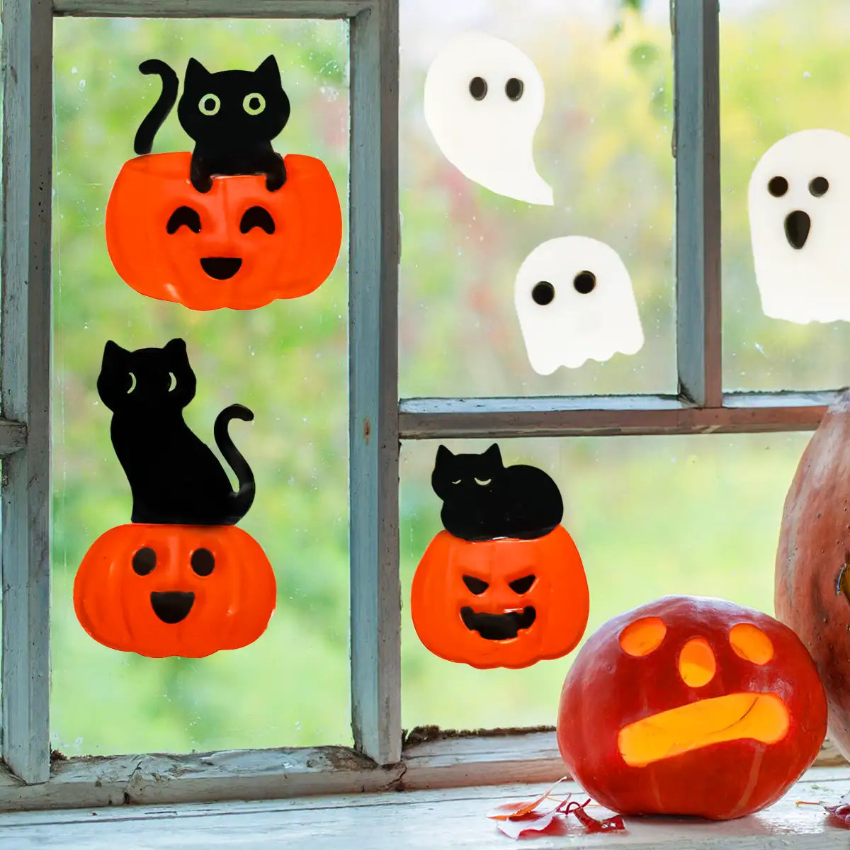 Calabaza y Gatos, Gel Clings