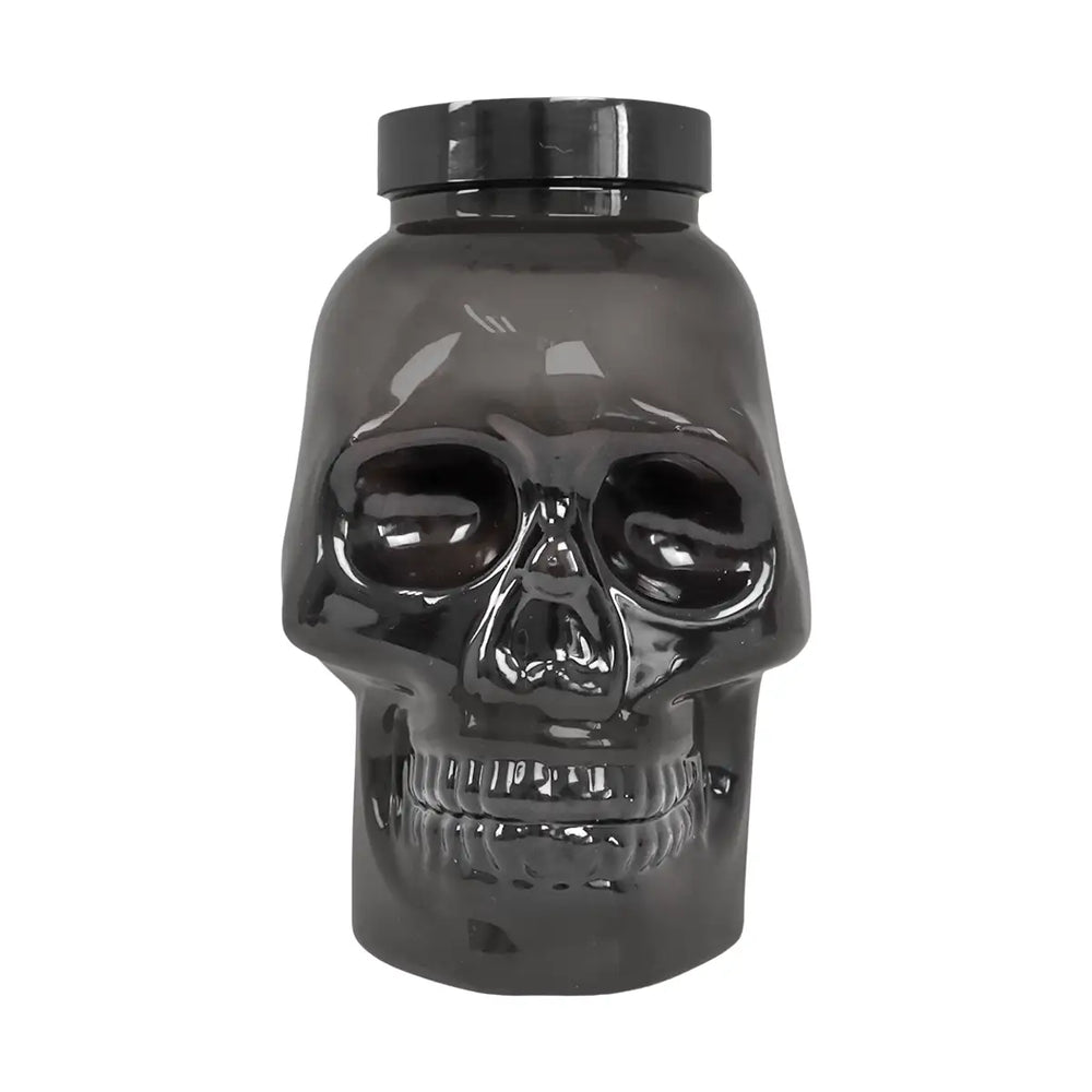Calavera, Vaso de Plástico con Luz, Color Negro