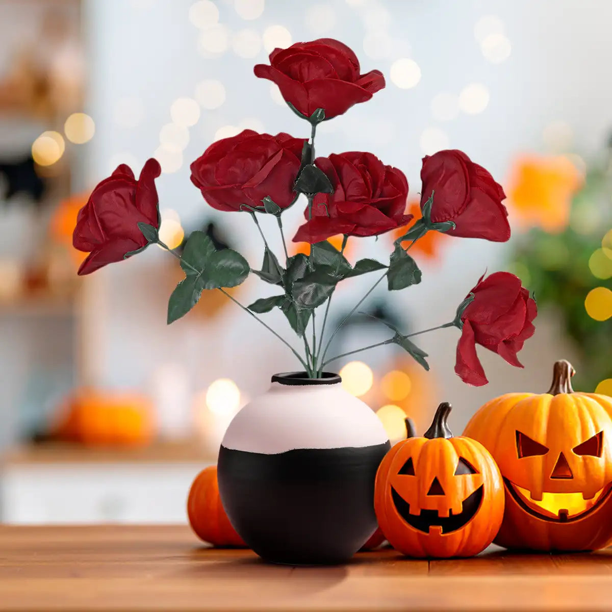 Rosas Artificiales, Color Rojo, Halloween