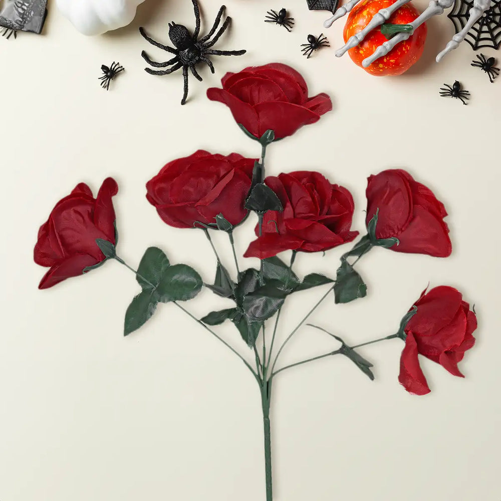 Rosas Artificiales, Color Rojo, Halloween