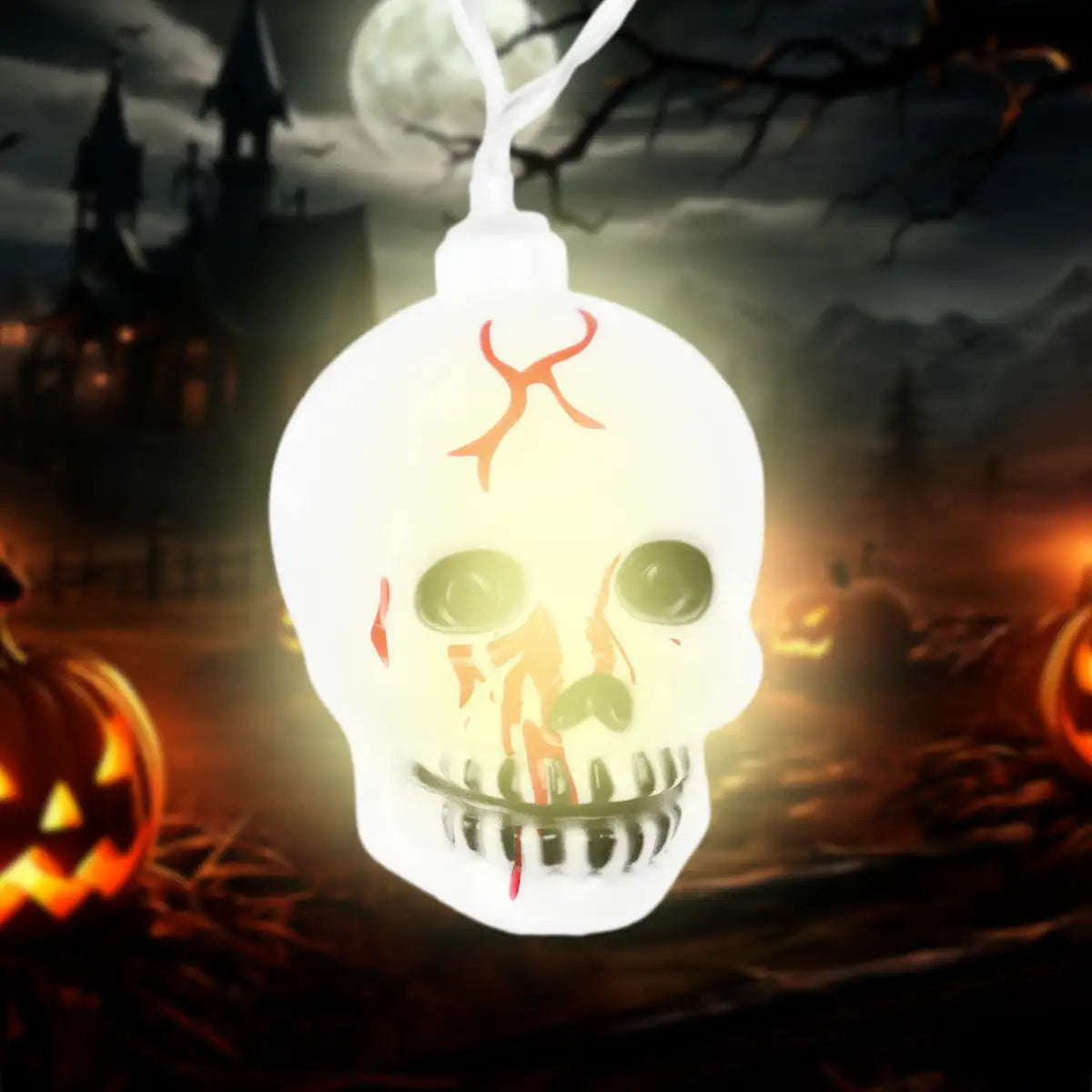 Calavera, Luces LED, Halloween