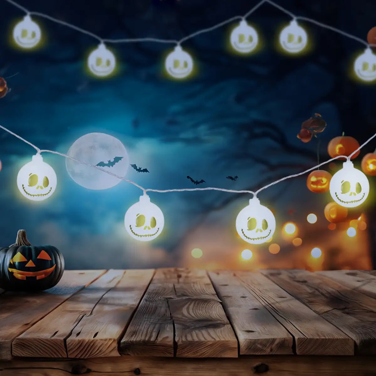 Jack, Luces LED, Halloween