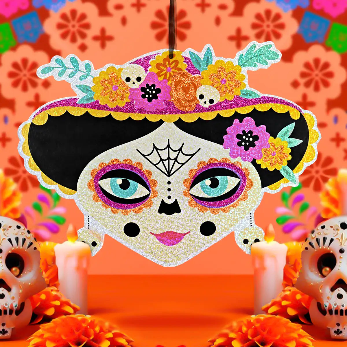 Catrina, MDF, Decoración Brillante