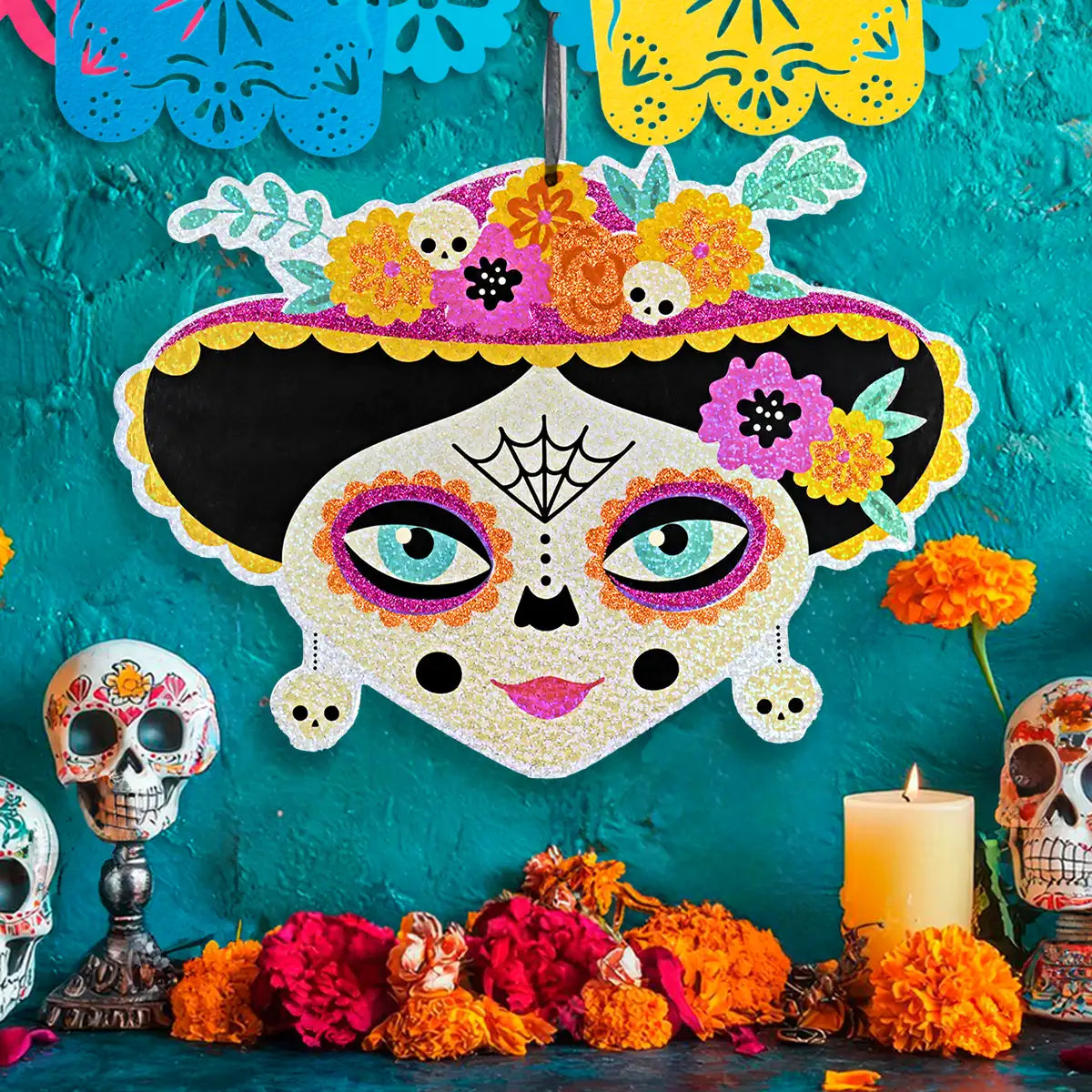 Catrina, MDF, Decoración Brillante