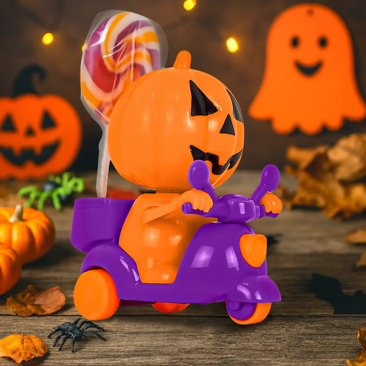 Paleta de Dulce con Juguete de Calabaza, Halloween
