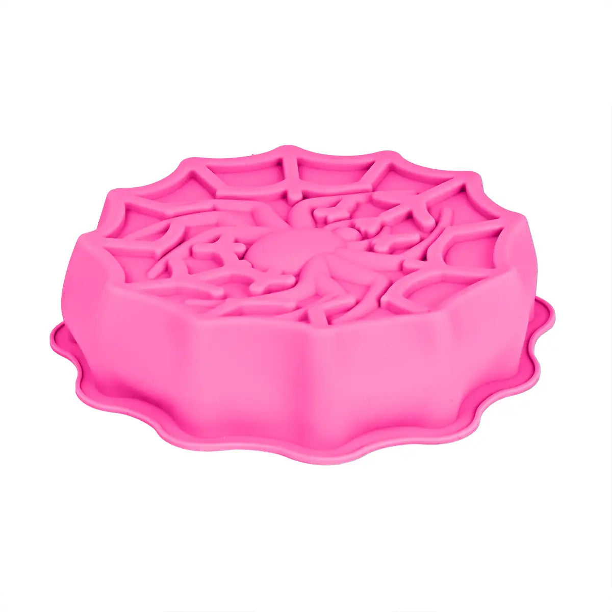 Telaraña, Molde de Silicón, Halloween, Color Rosa