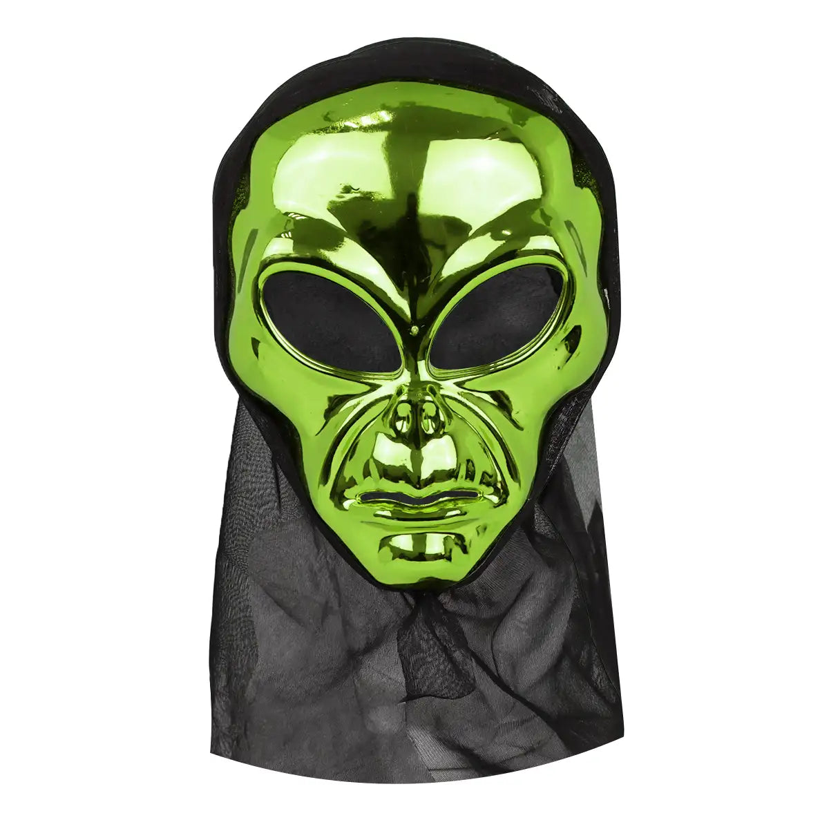 Máscara Alien, Color Verde, Disfraz de Halloween