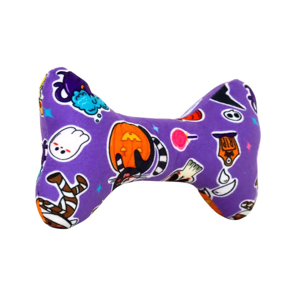 Hueso Juguete para Perro, Halloween, Color Morado