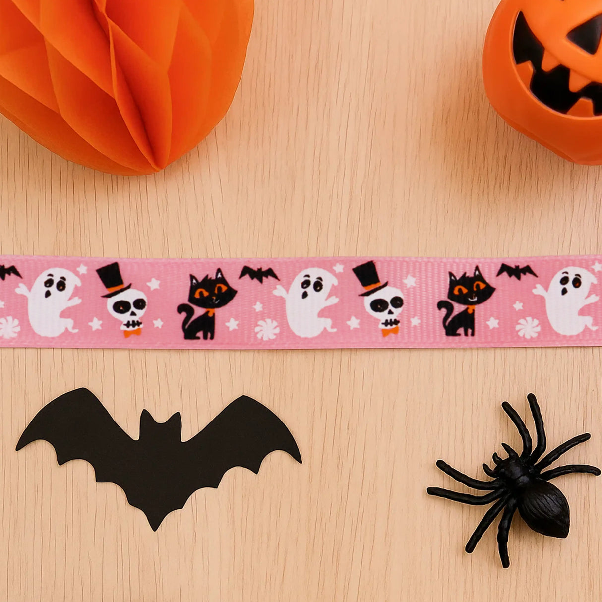 Listón, Halloween, Color Rosa