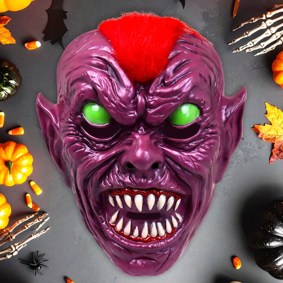 Máscara Vampiro, Color Rojo, Disfraz de Halloween