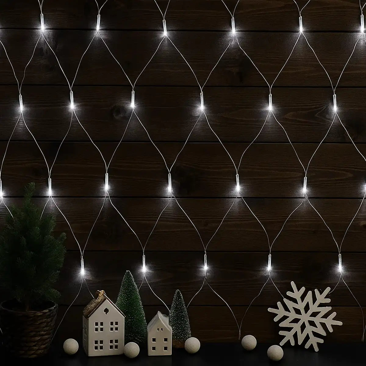 Luces LED Interconectables en Forma de Red, Share Dreams & Hopes