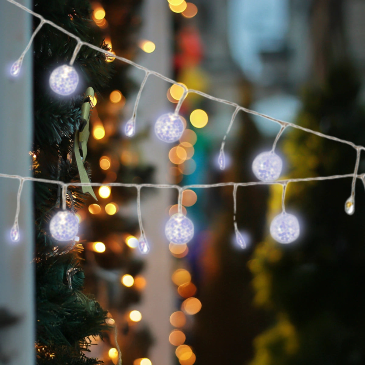 Serie de Luces LED en Forma de Esfera