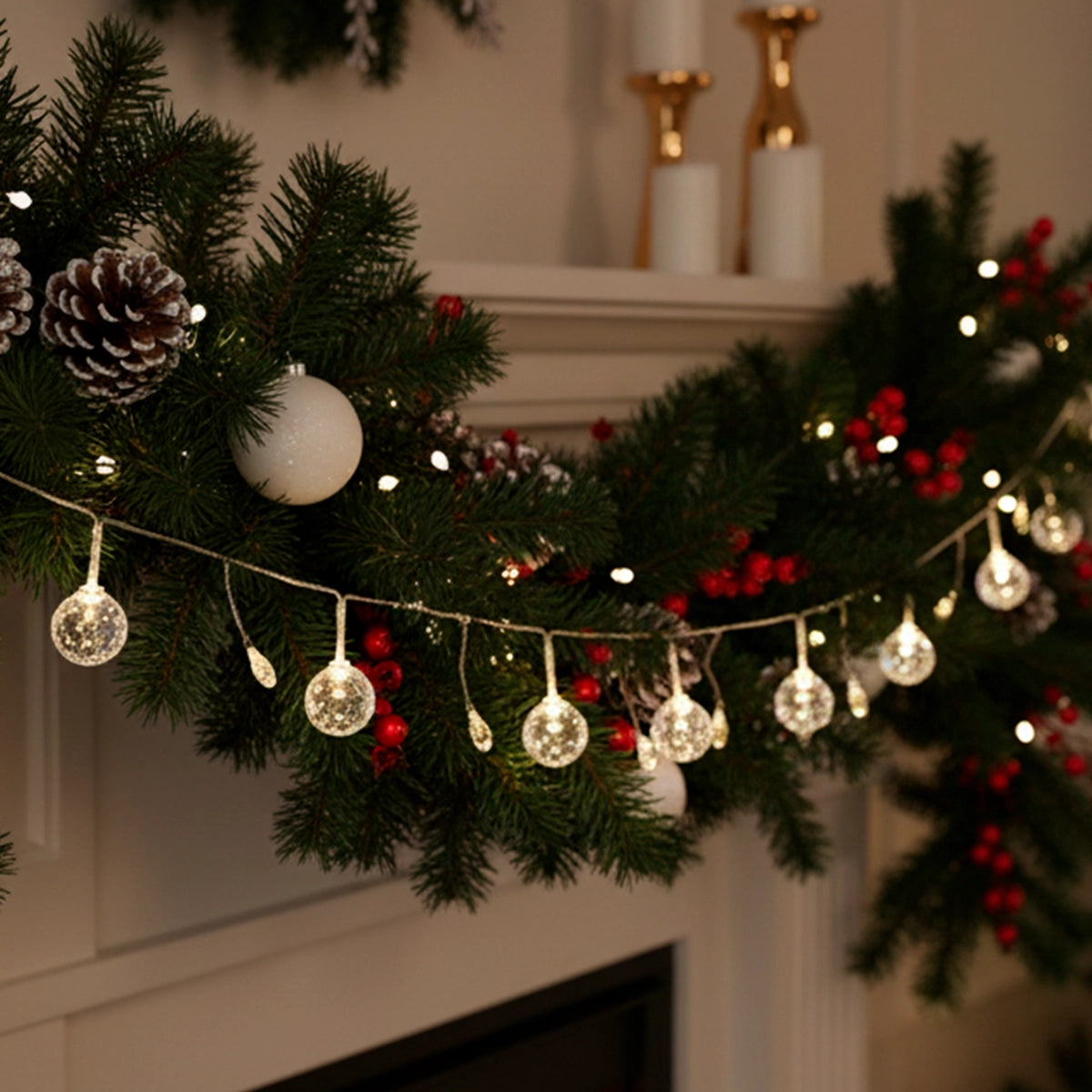 Serie de Luces LED en Forma de Esfera, Share Dreams & Hopes