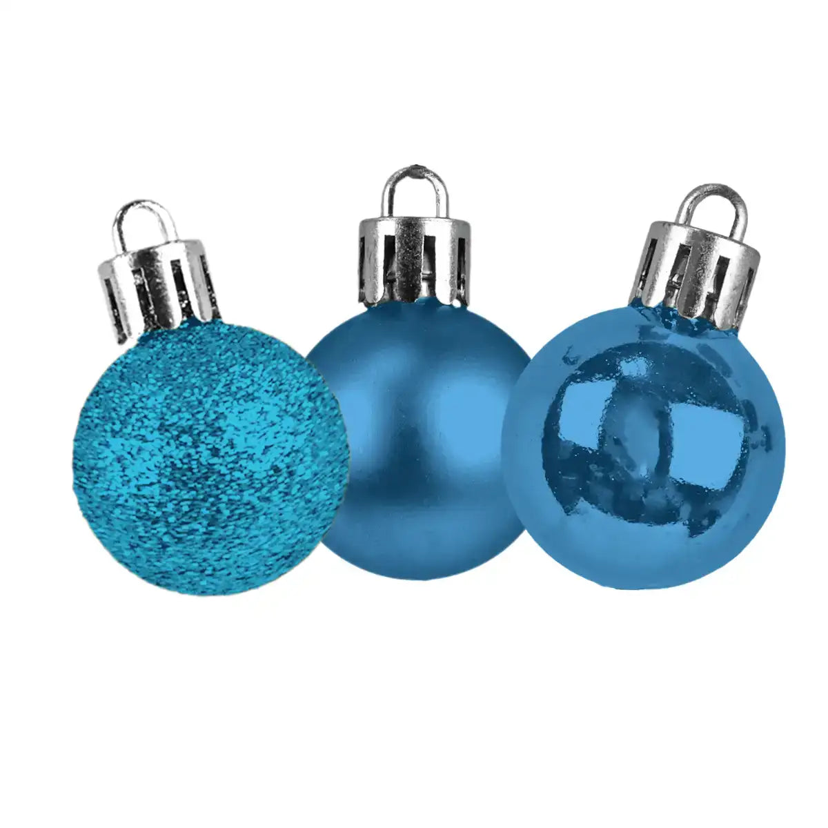 Kit de 9 Esferas Navideñas, Color Azul