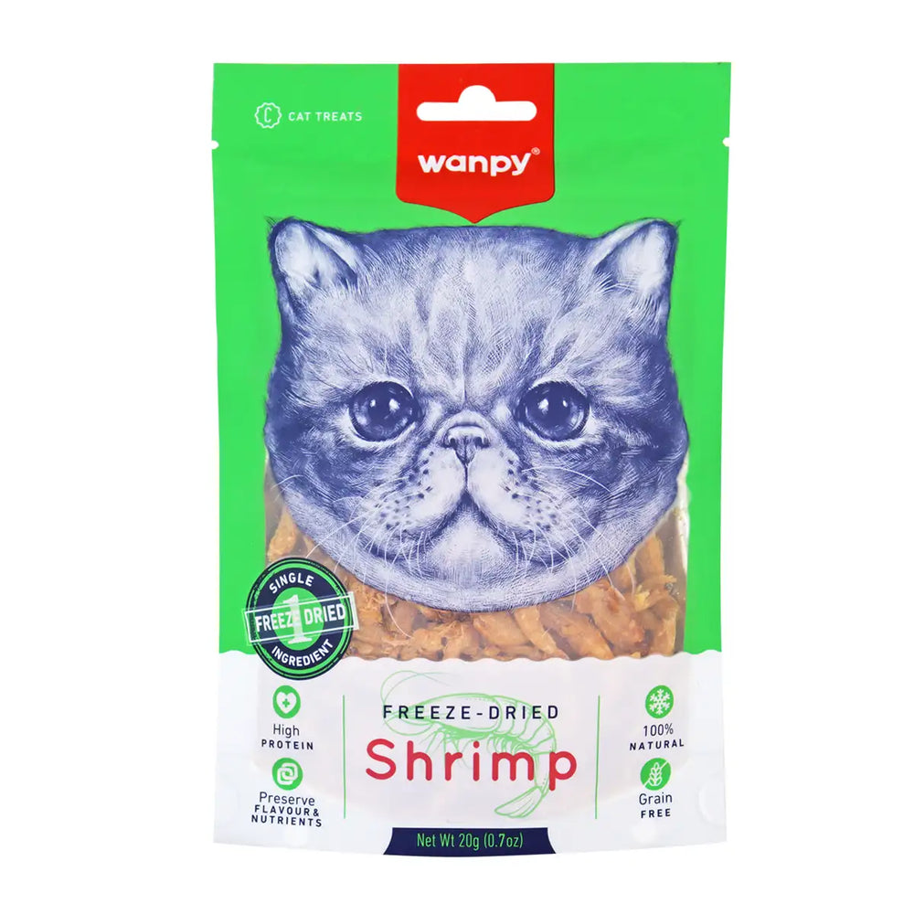 Sobre de Alimento para Gato, Camarón, Wanpy, 70 g