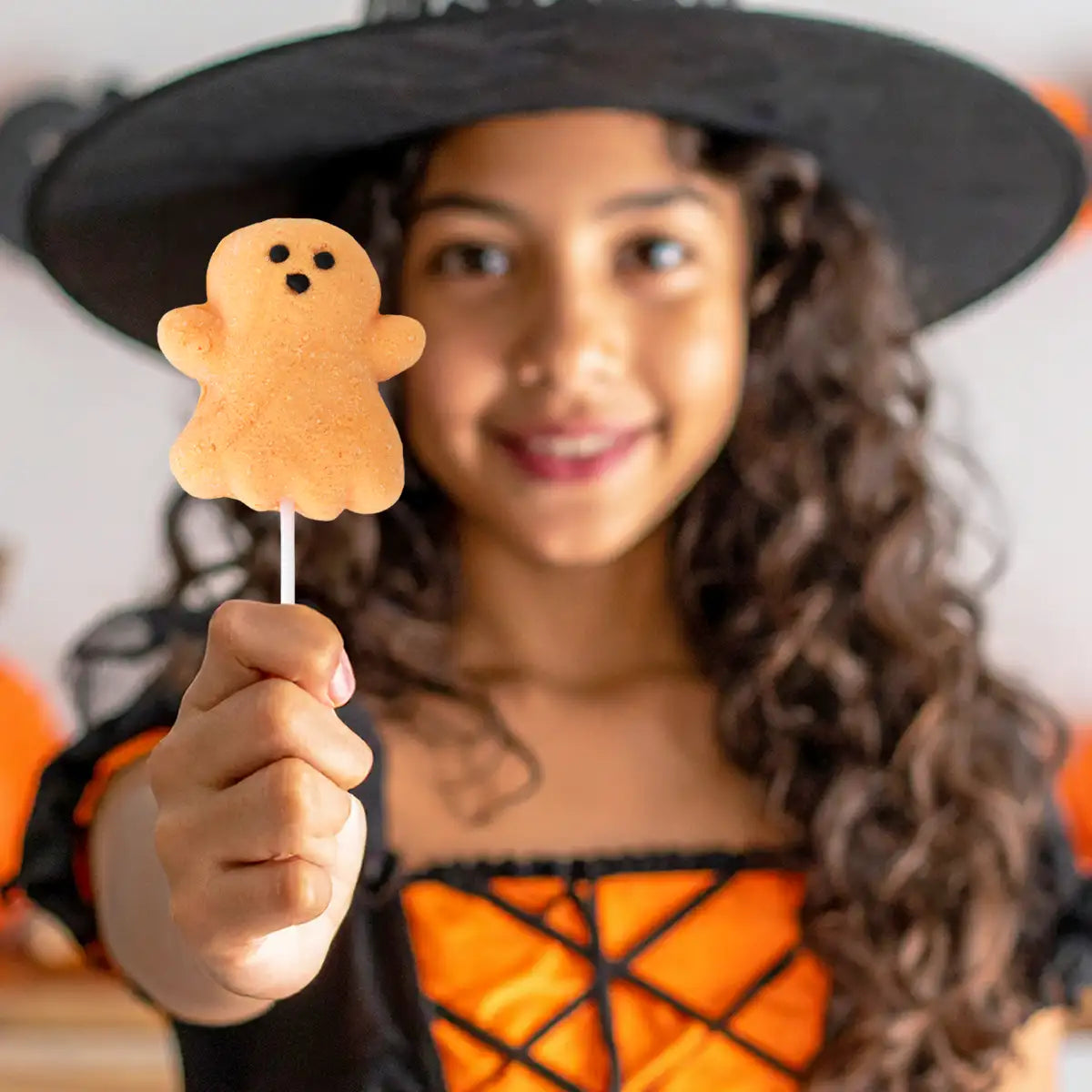 Fantasma, Paleta de Malvavisco, Color Naranja, 35 gr