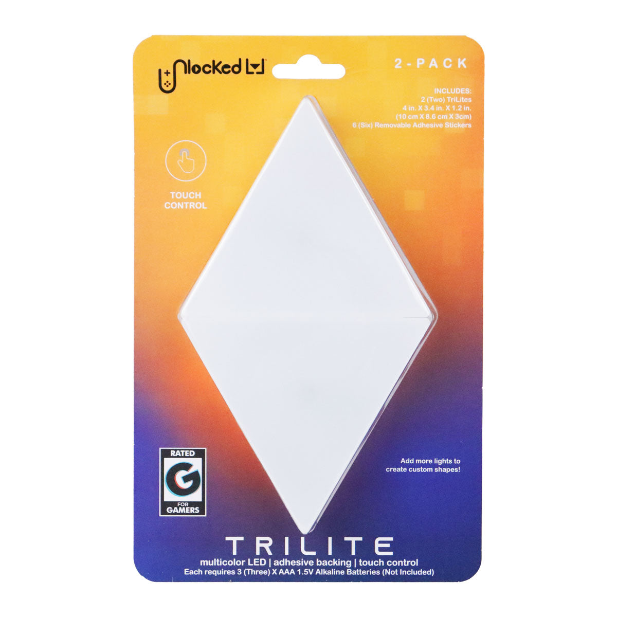 Set de 2 Luces LED Triangulares Multicolor, Trilite