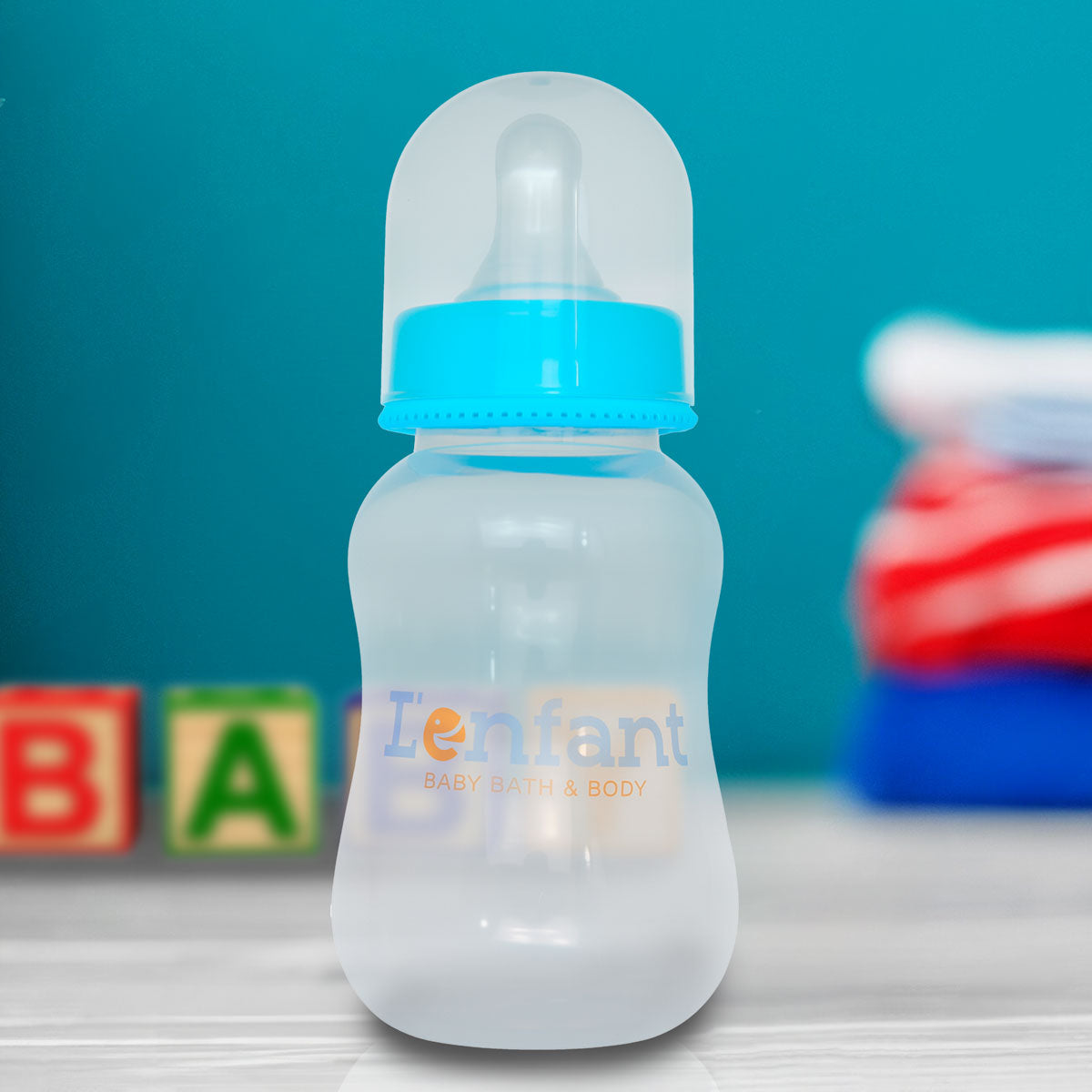 Biberón L'enfant, Color Azul, 150 ml