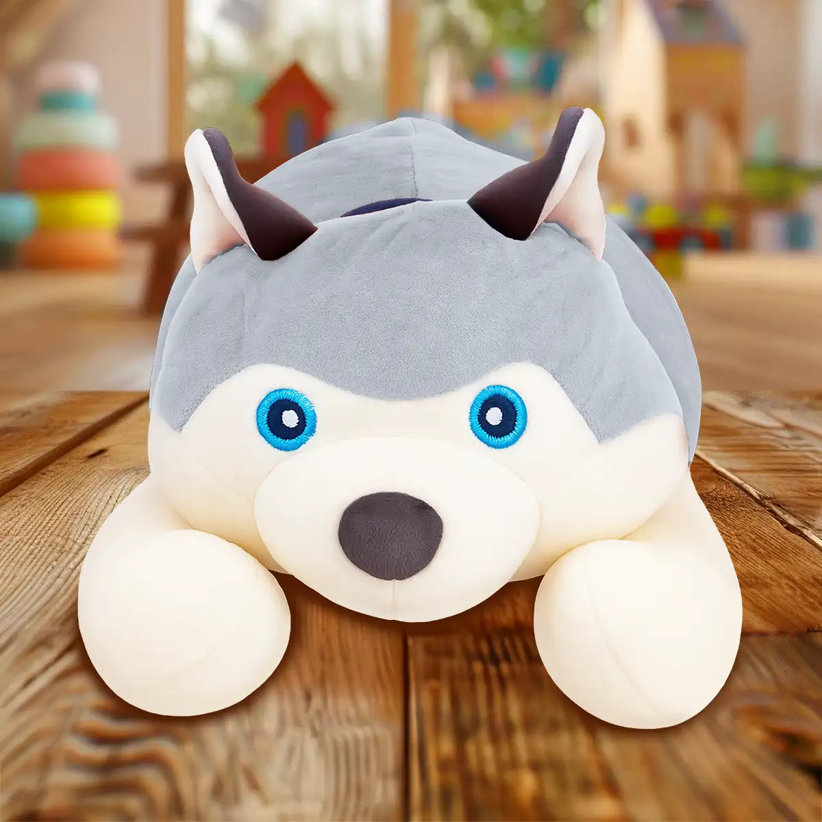 Husky, Peluche, Color Gris