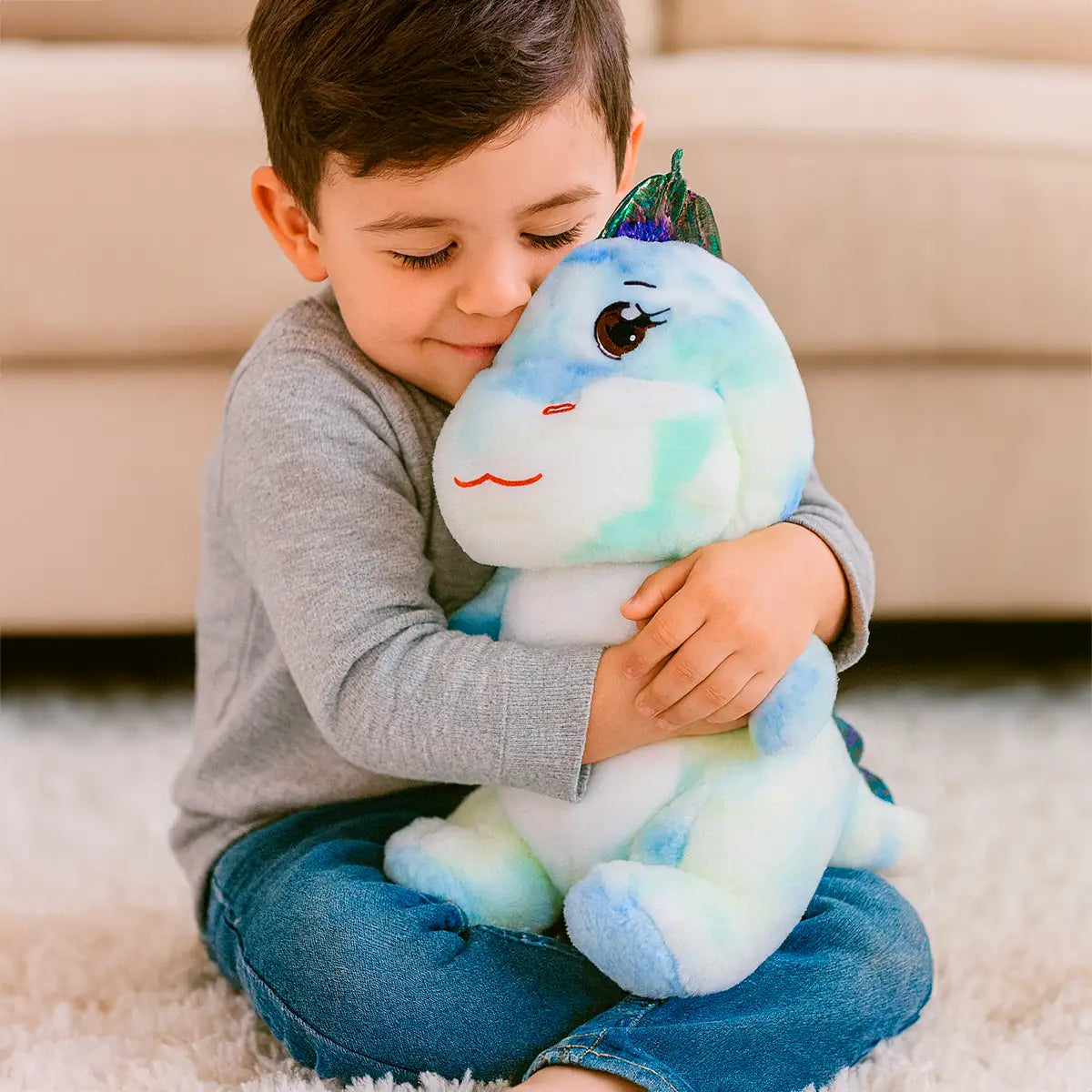 Dinosaurio, Peluche, Colores