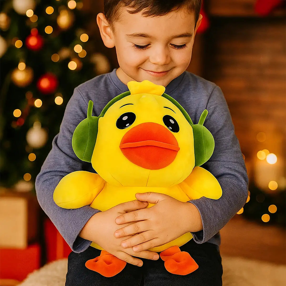 Pato con Audífonos Verdes, Peluche