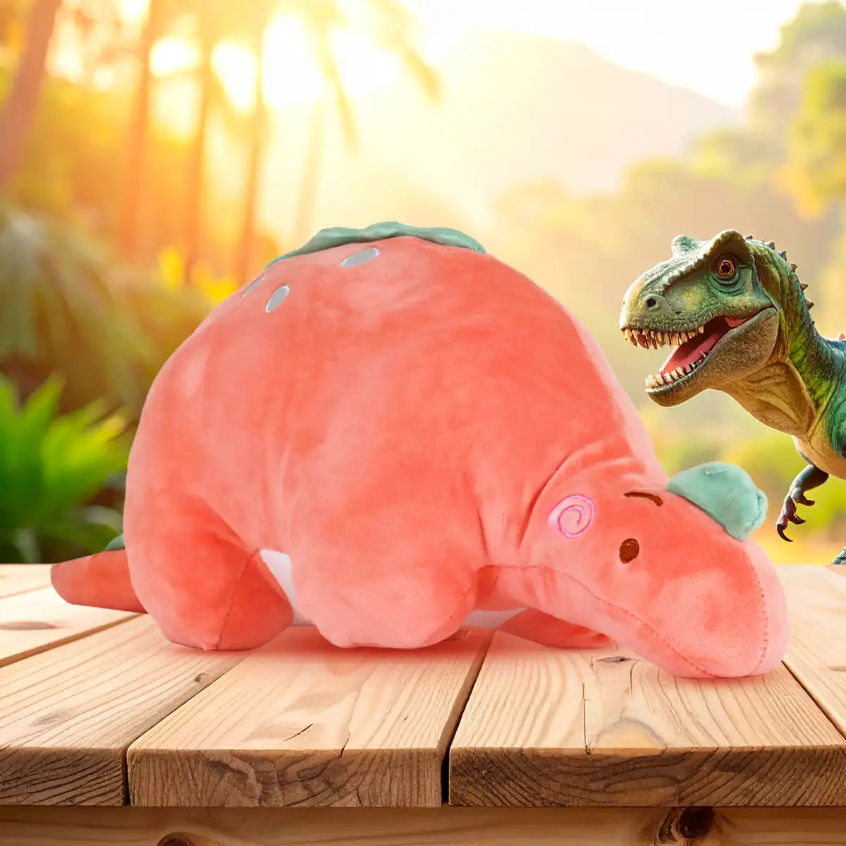 Dinosaurio, Peluche, Color Naranja