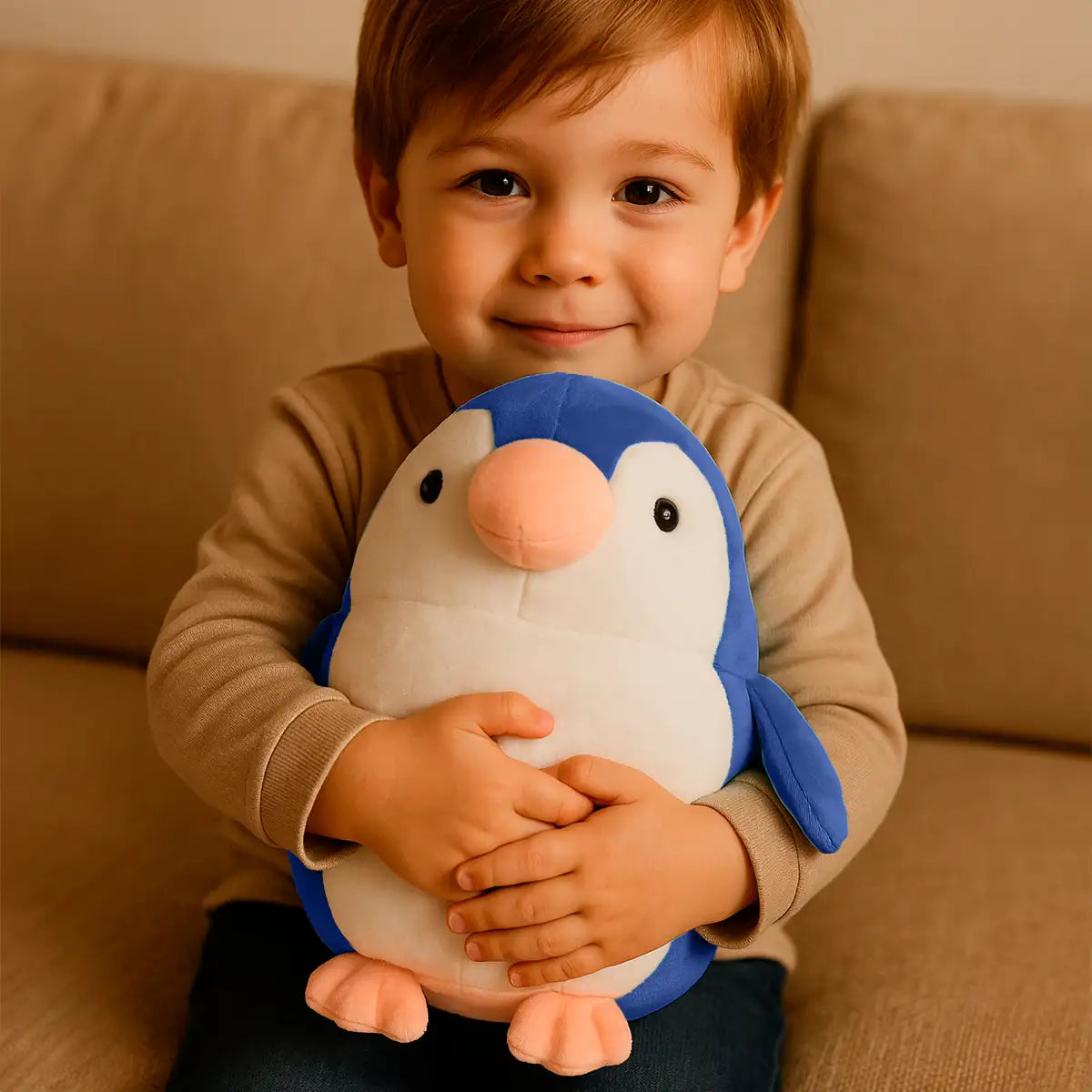Pingüino, Peluche, Color Azul