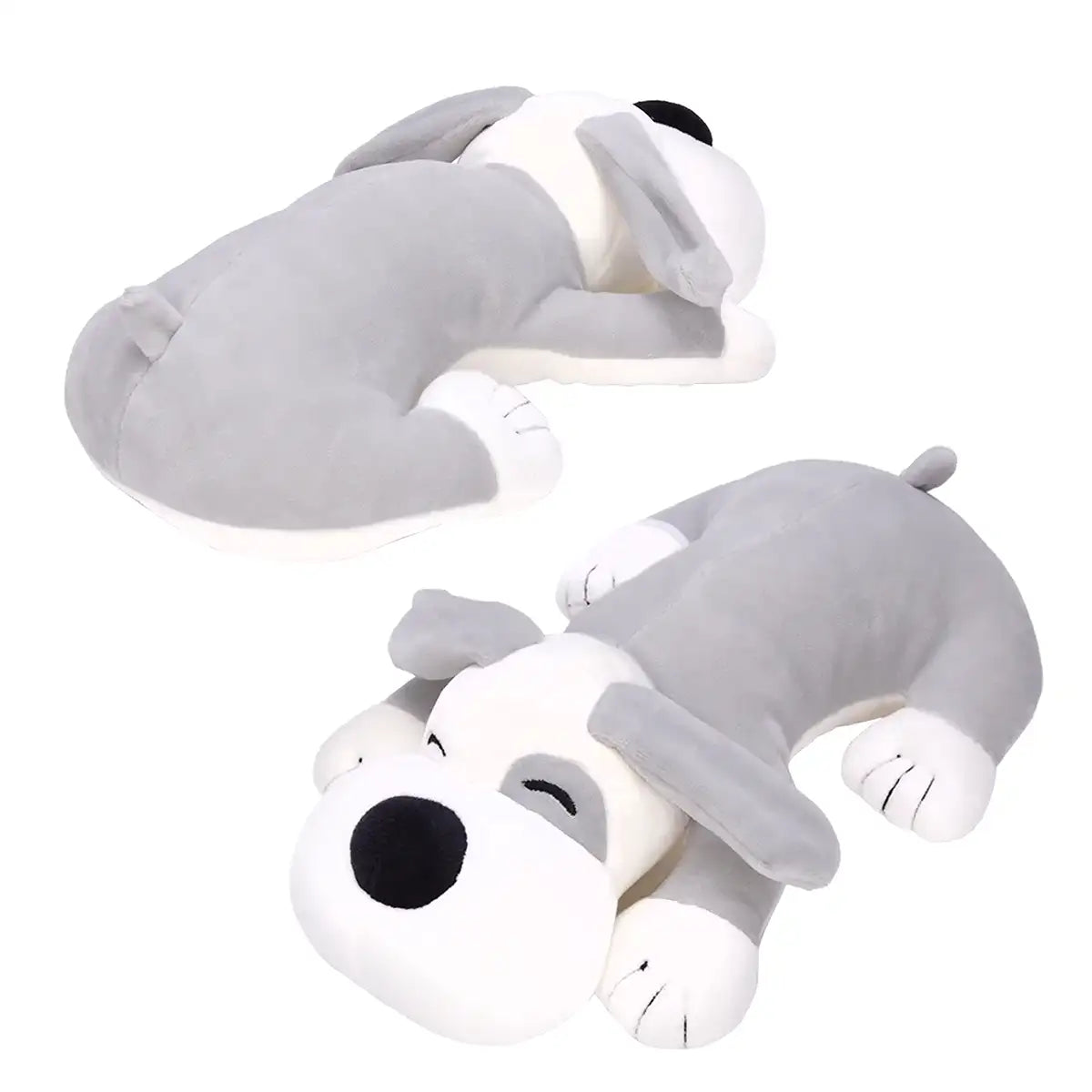 Perrito Dormido, Peluche, Color Gris